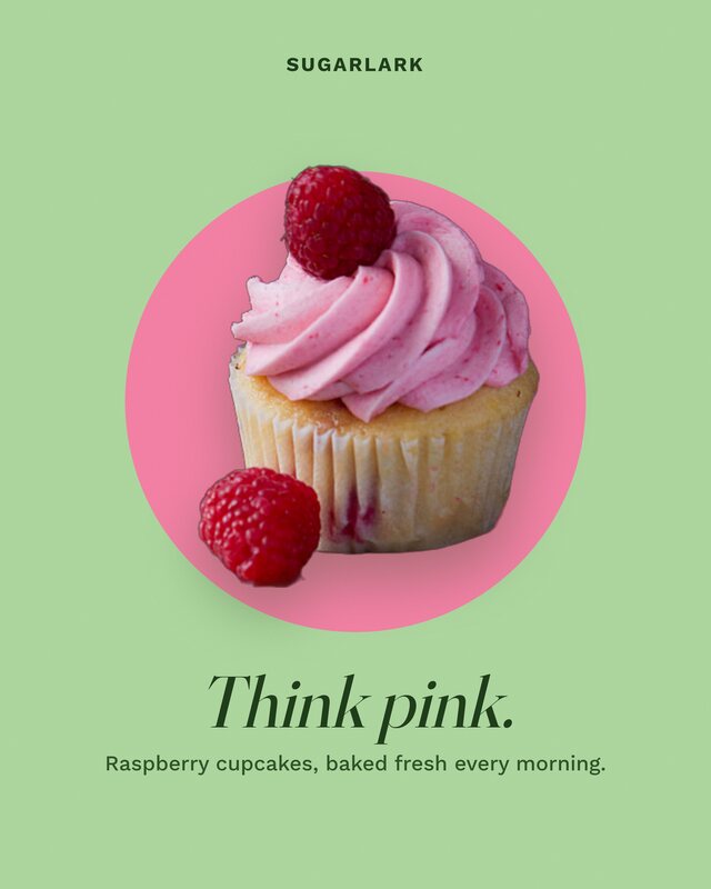 Sugarlark poster: Think pink